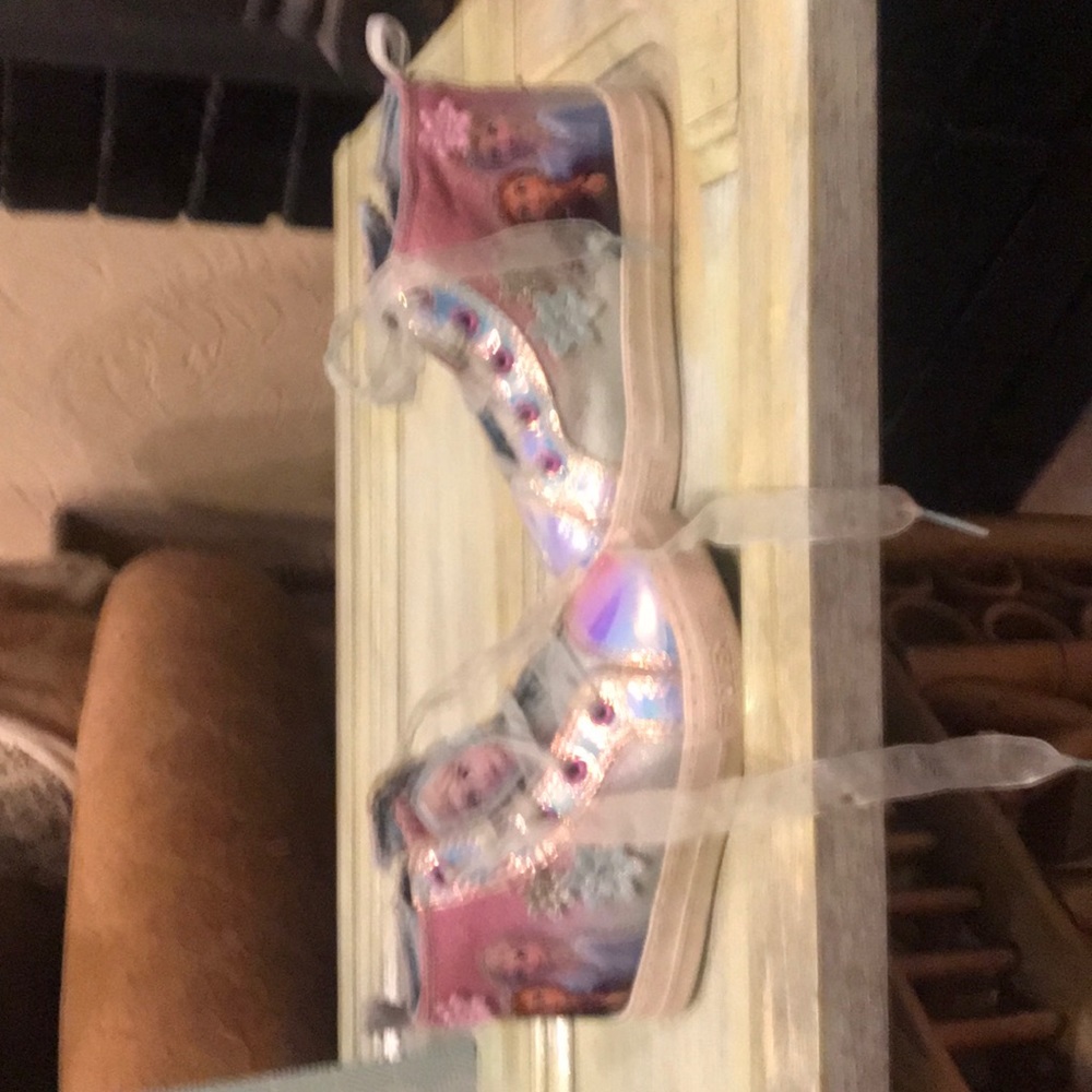 Toddler frozen high top shoes